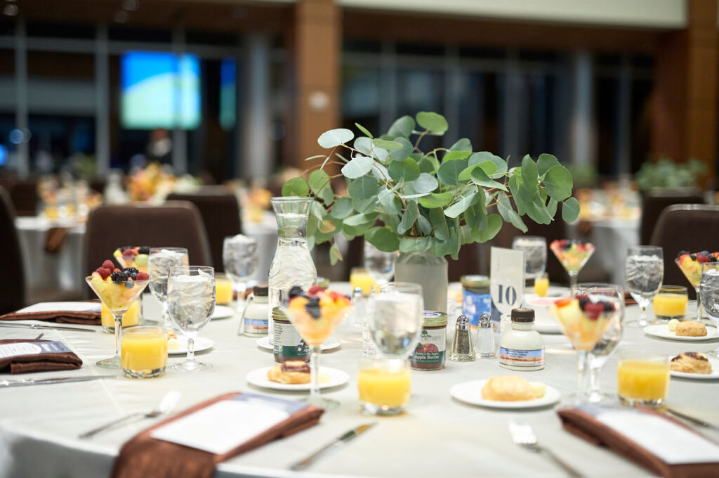 Difference Maker Awards Breakfast table photo